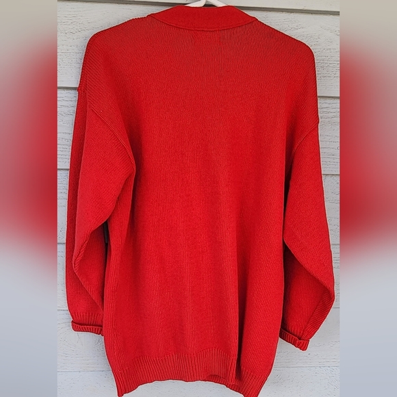 Babette & Partners Women's Red Cardigan - Picture 2 of 4